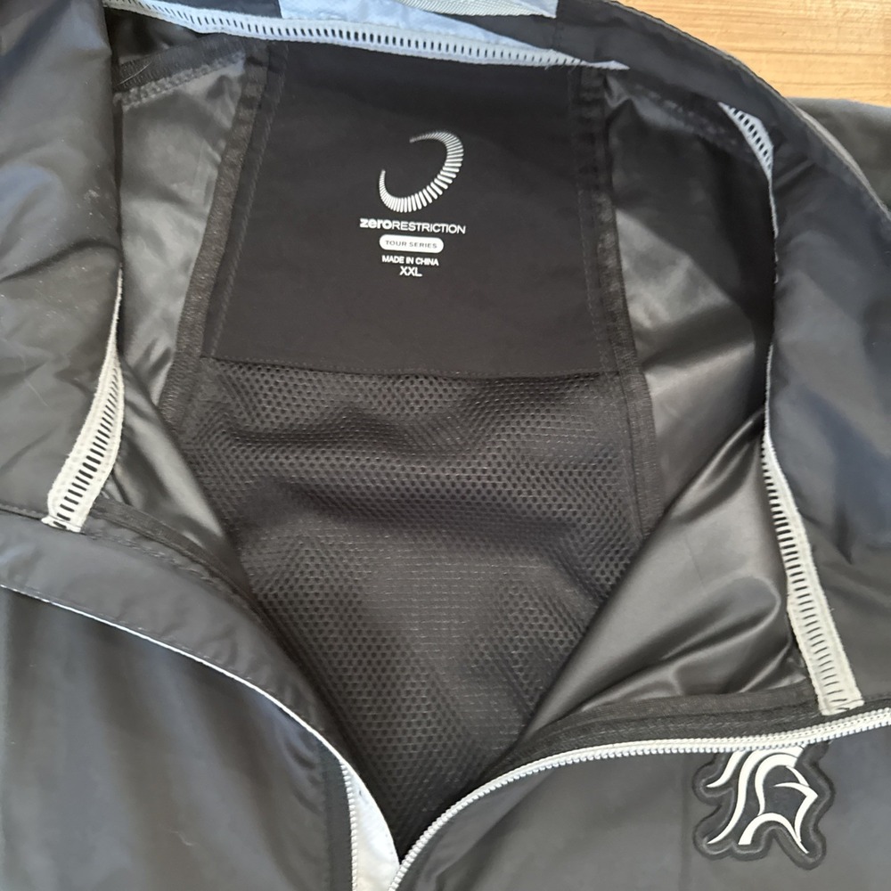 Zero Restriction Gary Player Black Full Zip Golfe… - image 3